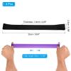 PATIKIL Towel Bands, 4 Pack Elastic Beach Chair Towel Clips Windproof Towel Holder Silicone Rubber Bands Straps for Beach Pool Cruise Chairs, Black view 2