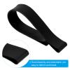 PATIKIL Towel Bands, 4 Pack Elastic Beach Chair Towel Clips Windproof Towel Holder Silicone Rubber Bands Straps for Beach Pool Cruise Chairs, Black view 3