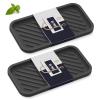 EG-SIPRO Kitchen Sink Organizer Tray,Sponge Holder for Kitchen Sink Bathroom Counter Tray Sponge Caddy Silicone Soap Holder for Soap dispenser, Bottle, Dishwashing Accessories(2-pack) view 1