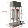 15L Electric Churro Maker Machine, Stainless Steel Commercial Latin Fruit Donut Machine Manual/Electric Restaurant for Hotels Cafeterias Bakery view 2