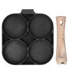 4 Hole Omelette Pan - Multifunctional Egg Burger Pan, Nonstick Small Flat Bottom Household Frying Pan, Fried Egg Artifact, Suitable For Induction Cooker Gas Cooker view 4