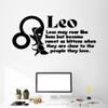 Leo Horoscope Zodiac Sign Fire Sign May Roar Like Lions But Sweet As Kittens Fire Sign Zodiac Bedroom Vinyl Wall Decal Quotes Sticker Kids Adult Girl Boy Room Bedroom Wall Decoration Size (24x40 inch) view 2