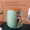4.5L Large Air Fryer Oilless Cooker Double Knob Operation Adjustable Temperature and Timing Has Automatic Power-Off Protection and Pull-Out Split Fried Liner view 3