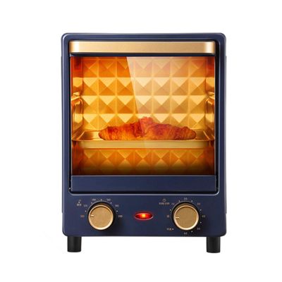 Electric Oven 12L Vertical Multi-Function Household Mini Oven Toaster Mirror Glass Insulation Explosion-Proof for Baking Cake Pizza