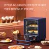 Electric Oven 12L Vertical Multi-Function Household Mini Oven Toaster Mirror Glass Insulation Explosion-Proof for Baking Cake Pizza view 3