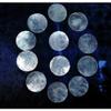 Twelve (12) 2" Round Cut White Capiz Sea Shells, Craft view 1