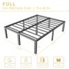 ALDRICH Metal Full Size Bed Frame - 16 Inch Tall Black Basic Steel Slats Platform, Easy Assembly Heavy Duty Noise Free Bedframes, No Box Spring Needed view 3