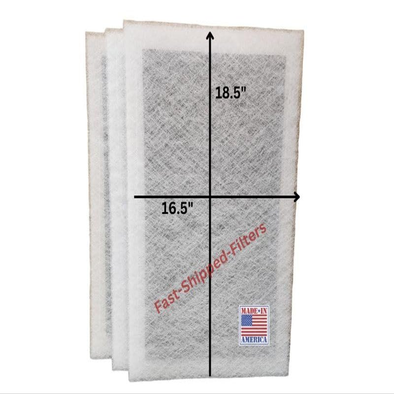 Fast-Shipped-Filters 3 Pack 18x20 Replacement Filters Pads Designed to Fit Perfect air Plus Polarized Air Cleaner Refill White