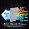 Fast-Shipped-Filters 3 Pack 21.5x23.5 Replacement Filters Pads Designed to Fit Perfect Air Plus Polarized electrostatic air filter refill White view 4