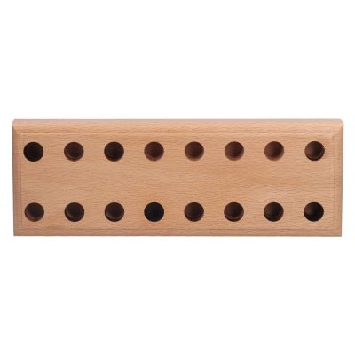 Vomeko Pine Wood Plier Organizer and Display Stand - 16 Hole Cutter Holder Rack for Storage and Display