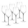 Barski Goblet - Red Wine Glass - Crystal Glass - Water Glass - Shiny Platinum Stem - Stemmed Glasses - Set of 6 Goblets - 18 oz Made in Europe view 1