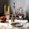 Barski Goblet - Red Wine Glass - Crystal Glass - Water Glass - Shiny Platinum Stem - Stemmed Glasses - Set of 6 Goblets - 18 oz Made in Europe view 3