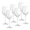 Barski Goblet - Red Wine Glass - Crystal Glass - Water Glass - White Stem - Stemmed Glasses - Set of 6 Goblets - 18 oz Made in Europe view 1