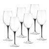 Barski Goblet - White Wine Glass -Crystal Glass - Water Glass - Bold Black Stem - Stemmed Glasses - Set of 6 Goblets - 14 oz Made in Europe view 1