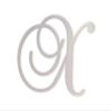 Metal Letter X Large Monogram Wall Hanging Cursive Indoor and Outdoor Use view 1