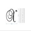 Metal Letter X Large Monogram Wall Hanging Cursive Indoor and Outdoor Use view 3