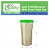 48 oz Clear Twist Top Storage Deli Containers with Leak Proof Lids Green - BPA Free Snack Containers Airtight Reusable Plastic Food Storage with Caps, Food Storage, Meal Prep, Freezer, Kitchen (32) view 3