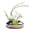 Artificial Flowers Simulation Flower Rose Floral Set Simple Home Living Room Decoration Creative Office Desktop Fake Flower Silk Flower Decoration Small Jewelry Flower Decoration ( Size : White bottle view 1
