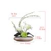 Artificial Flowers Simulation Flower Rose Floral Set Simple Home Living Room Decoration Creative Office Desktop Fake Flower Silk Flower Decoration Small Jewelry Flower Decoration ( Size : White bottle view 2