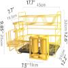 OLOTU Dish Drying Rack 2-Tier Metal Dish Rack with Drainboard SetCutting Board Utensil Holder for Kitchen CountertopMultifunctional Home Accessories Compact view 2