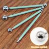 Coufce DIY Cake Decorating Tool, Metal Ball Fondant Tool, Stainless Steel Fondant Cake Pan for Sugar Flower, Ball Model DIY Tool, Green(4Pcs) view 2