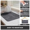 AMOAMI-Coffee Mat Hide Stain Rubber Backed Absorbent Dish Drying Mat for Kitchen Counter-Coffee Bar Accessories Fit Under Maker Machine Pot Espresso Machine Dish Rack view 4