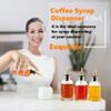 Shining Craft Syrup Dispenser Bottles Set, 4 Pack 7 OZ Bottles With Metal Pour Spout and Labels for Syrups, SC055 (4 Pack) view 2