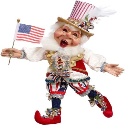 Mark Roberts Patriotic Elf, Medium 19 Inches