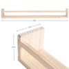 AZSKY Natural Wood Nursery Shelves Floating Wall Book Shelves Nursery Kids Baby Toddler Room Dcor 36 in Bookshelf for Toy Picture Display a Set of 3 Same Sizes view 3