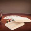 Cabilock Wooden Poker Cards Storage Box Card Holder Case for Playing Themed Deck Holder Case view 2