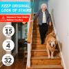 LifeGrip Stair Treads Non-Slip (15PCS), Anti Slip Transparent Stair Treads Tape for Indoor Wooden Step (4"X32"X15P-Treads) view 2