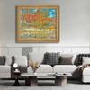 Famous Paintings The Pond with Ducks in Autumn by Claude Monet Canvas Prints Wood Frame Artworks Posters and Prints for Bedroom,Living Room Decor, 24"x26"-C,Gold Framed Canvas Wal Art view 2