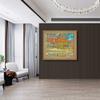 Famous Paintings The Pond with Ducks in Autumn by Claude Monet Canvas Prints Wood Frame Artworks Posters and Prints for Bedroom,Living Room Decor, 24"x26"-C,Gold Framed Canvas Wal Art view 3