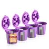 4 Reusable K Cups for Keurig Supreme, K-Supreme Plus, K Slim, K-Classic by PureHQ - Refillable Kcup for Keurig Coffee Maker - MultiStream Coffee Pods Filter view 1