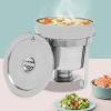 11L Soup Chafer Station With Water Pan Contemporary,Stainless Steel Soup Warmer Soup Chafer Catering Supplies Food Warmers for Parties,Silver (11L/9.9Qt) view 3