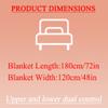 LIOONS Heated Blanket Heated Blanket Queen Size Electric Blanket Single/Dual Control Electric Throw 9 Heat Settings & Auto Off Machine Washable Electric Throw Blanket view 2
