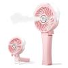 HandFan 2026 Upgraded Handheld Misting Fan, Two Button Easy Operation, Rechargeable Portable Mister Fan, Spray Water Mist Fans, Mini Electric Cooling Fans for Travel, Outdoors, Disney(Pink) view 1