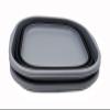 SAMMART 10L (2.6 Gallons) Collapsible Tub - Foldable Dish Tub - Portable Washing Basin - Space Saving Plastic Washtub (Dark Grey/Black (Set of 2)) view 3