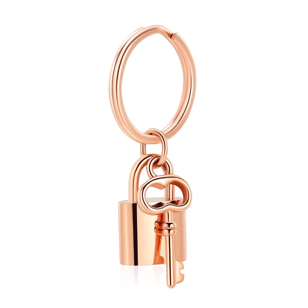 Yinplsmemory Padlock Urn Ashes Keychain for Women Men Memorial Ashes Keepsake Urn Key Ring Memorial Cremation Jewelry for Loved One