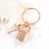 Yinplsmemory Padlock Urn Ashes Keychain for Women Men Memorial Ashes Keepsake Urn Key Ring Memorial Cremation Jewelry for Loved One view 3