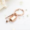 Yinplsmemory Padlock Urn Ashes Keychain for Women Men Memorial Ashes Keepsake Urn Key Ring Memorial Cremation Jewelry for Loved One view 4