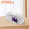 Hemoton Rose Pattern Paper Towel Box Elegant Tissue Holder for Home Decor Tissue Storage Case for Bathroom Room Office Car Desktop Paper Holder Design view 3
