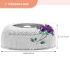 Hemoton Rose Pattern Paper Towel Box Elegant Tissue Holder for Home Decor Tissue Storage Case for Bathroom Room Office Car Desktop Paper Holder Design view 4