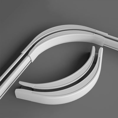 Curtain Track Corner Connector, Articulating The Right Size Curtain Rod, Direct Insertion, Easy to Install, 15x15cm, White