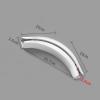 Curtain Track Corner Connector, Articulating The Right Size Curtain Rod, Direct Insertion, Easy to Install, 15x15cm, White view 3