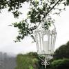 BOOMLATU Distressed White Decorative Candle Lanterns,Metal Hanging Pendant Light Candle Lantern Lamp for Indoor Outdoor view 4