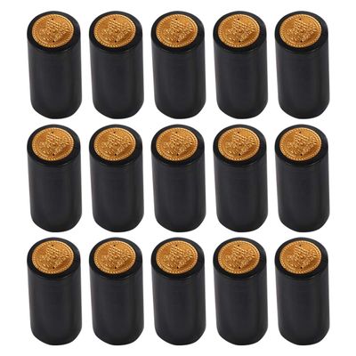 Toddmomy 100 Pcs Wine Bottle Shrink Wrap Sleeves Heat Shrink Sealing Film Caps 2.36 X 1.18 X 1.18 in Tear-off Tab for Winery Restaurant Home