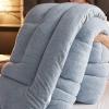 MHUQIA Soft Winter Quilt Blanket 47x59in1kg, Super Warm Lamb Quilt Winter Blanket, Lamb Velvet Blanket Quilts, Double-Sided Velvet Quilt view 4