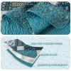BEDIFANY Cotton King Size Quilt Set, Lightweight Bedspread King Size Coverlet Boho King Quilt, Soft Farmhouse King Quilt Bedding Sets for Bed Decorations for All Seasons (3 Pieces, Blue) view 4