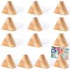 CHGCRAFT 10Pcs Triangle Wood Photo Holder Table Numbers Sign Holders view 1